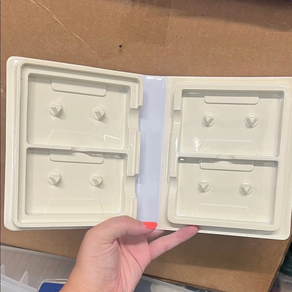 White Cassette Tape Holder Case